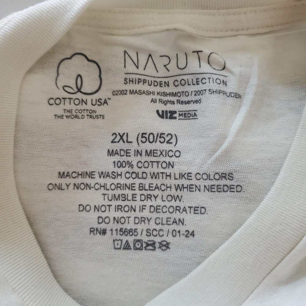 NWT Ichiraku Ramen Naruto Men's Graphic T-shirt L & 2XL Off White - Picture 5 of 10